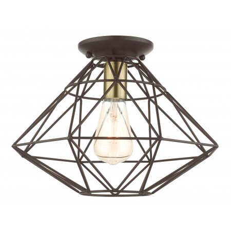 Livex Lighting Bronze Flush Mount, 1 Light 46248-07