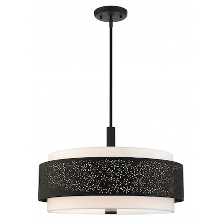 Livex Lighting Black Chandelier, 5 Light 46255-04