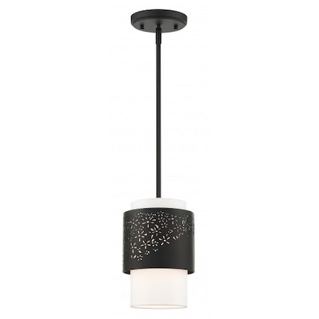 Livex Lighting Black Pendant, 1 Light 46259-04