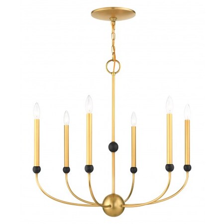 Livex Lighting Natural Brass with Bronze Accents Chande 46316-08