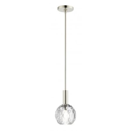 Livex Lighting Polished Nickel Pendant, 1 Light 46321-35