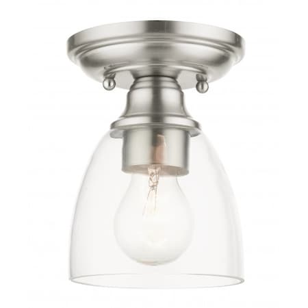 Livex Lighting Brushed NickelFlush Mount, 1 Light 46331-91