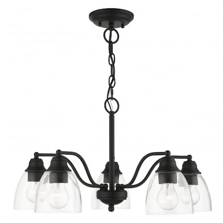 Livex Lighting Black Chandelier, 5 Light 46335-04