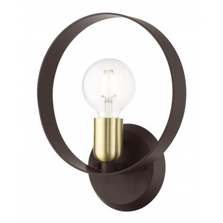 Livex Lighting Bronze ADA Single Sconce, 1 Light 46421-07