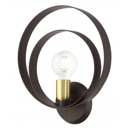 Livex Lighting Bronze ADA Single Sconce, 1 Light 46422-07