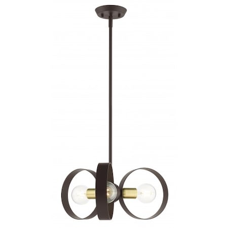 Livex Lighting Bronze Chandelier, 3 Light 46423-07