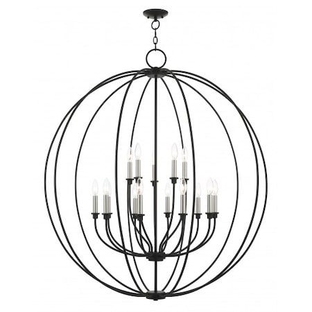 Livex Lighting Black with Brushed Nickel Accents Chande 46690-04