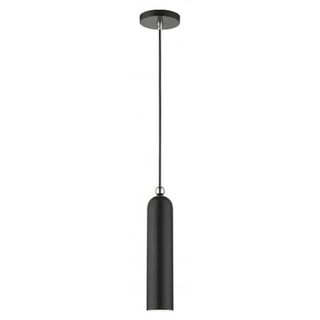 Livex Lighting Shiny Black Pendant, 1 Light 46751-68