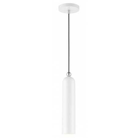 Livex Lighting Shiny White Pendant, 1 Light 46751-69