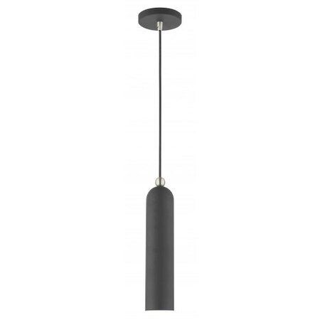 Livex Lighting Scandinavian Gray Pendant, 1 Light 46751-76