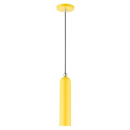 Livex Lighting Shiny Yellow Pendant, 1 Light 46751-82