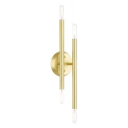Livex Lighting Satin BrassSconce, 4 Light 46771-12