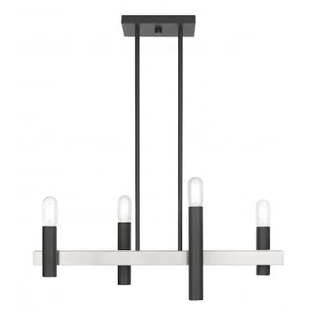 Livex Lighting Scandinavian Gray with Brushed Nickel Ac 46864-76