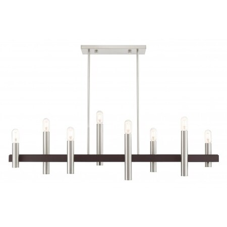 Livex Lighting Brushed Nickel with Bronze Accents Chand 46868-91