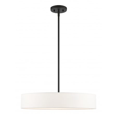 Livex Lighting Black with Brushed Nickel Accents Pendan 46924-04
