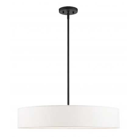 Livex Lighting Black with Brushed Nickel Accents Pendan 46925-04