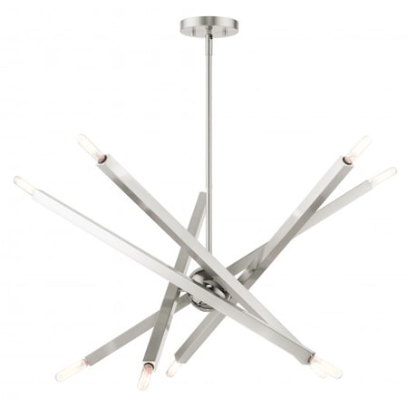 Livex Lighting Brushed NickelChandelier, 10 Light 46986-91