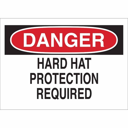 Brady Danger Sign, 10 in Height, 14 in Width, Aluminum, Rectangle, English 42794