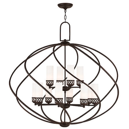Livex Lighting Westfield 12 Light Olde Bronze Foyer Chandelier 47199-67