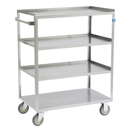 Lakeside Stainless Steel 4-Shelf Linen Cart, 500 lb Capacity-21"x50" 471