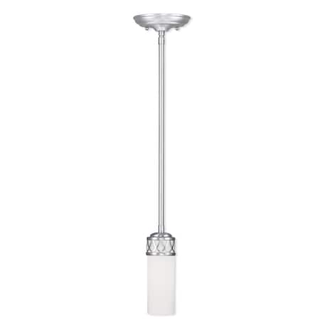 Livex Lighting Westfield 1 Light Brushed Nickel Pendant 4720-91