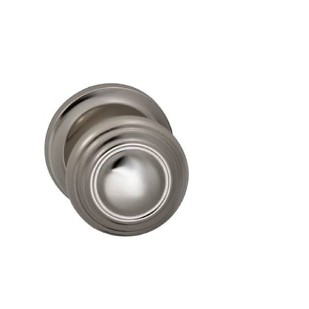 Omnia Knob 2-5/8" Rose Pass 2-3/4" BS Full Lip 1-3/8" Doors BR NKL 472 472/00AF.PA14