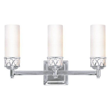 Livex Lighting Westfield 3 Light Polished Chrome Bath Vanity 4723-05