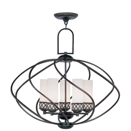 Livex Lighting Westfield 5 Light Olde Bronze Chandelier 4725-67