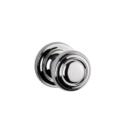 Omnia Knob 2-3/16" Rose Pass 2-3/8" BS Full Lip 1-3/4" Doors BR CH 472 472/55BF.PA2