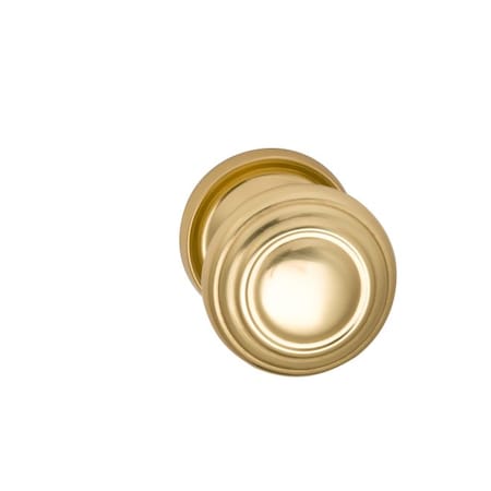 Omnia Knob 2-3/16" Rose Pass 238BS Full Lip 1-3/4" Doors Bright Brass 472 472/55BF.PA1