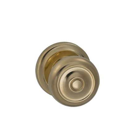 Omnia Knob 2-5/8" Rose Priv 238BS Full Lip 1-3/8" Doors ULQ Bright Brass 473 473/00F.PR3A