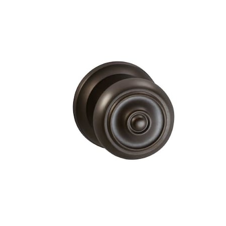 Omnia Knob 2-5/8" Rose Priv 2-3/8" BS T 1-3/8" Doors ULQ Antique Bronze 473 473/00.PR5A