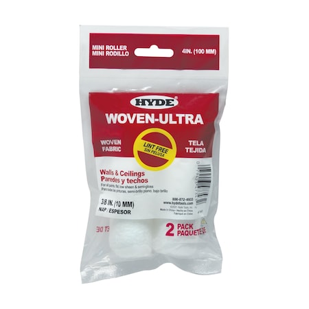 Hyde Woven Ultra(TM) Mini, 3/8" Nap, 4", PK2 47343