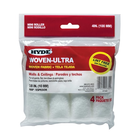 Hyde Woven Ultra(TM) Mini, 3/8" Nap, 4", PK4 47344