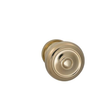Omnia Knob 1-3/4" Rose Pass 234BS Full Lip 1-3/8" Doors ULQ Bright Brass 473 473/45AF.PA3A