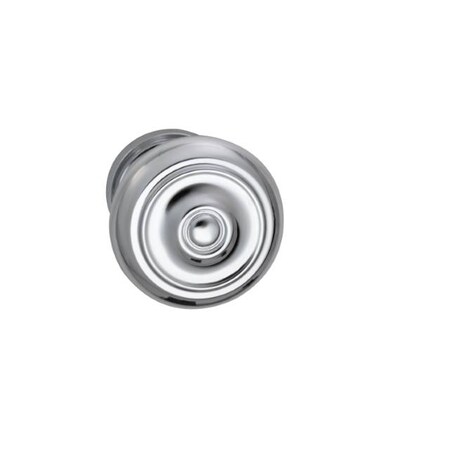 Omnia Knob 1-3/4" Rose Pass 2-3/8" BS T 1-3/8" Doors Bright Chrome 473 473/45.PA2