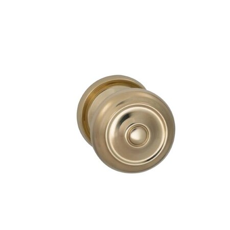 Omnia Knob 2-3/16" Rose Pass 2-3/4" BS T 1-3/8" Doors ULQ Bright Brass 473 473/55A.PA3A