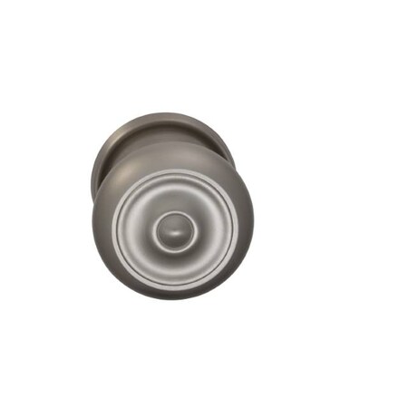 Omnia Knob 2-3/16" Rose Pass 2-3/8" BS T 1-3/4" Doors Satin Nickel 473 473/55B.PA15