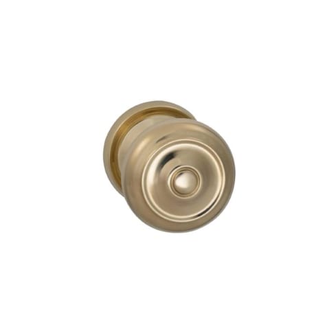 Omnia Knob 2-3/16" Rose Pass 2-3/8" BS T 1-3/8" Doors ULQ Bright Brass 473 473/55.PA3A