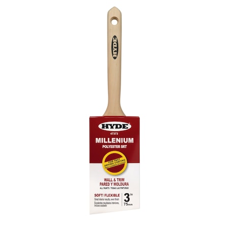 Hyde 3" Angled Sash Brush Soft, Paint brush, Wood Handle 47373