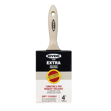 Hyde 4" Straight Soft, Paint brush, Wood Handle 47383