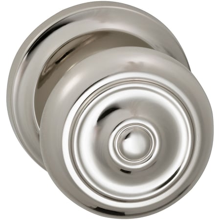 Omnia Knob 2-5/8" Rose Pass 2-3/8" BS T 1-3/8" Doors Bright Chrome 473 473/00.PA2