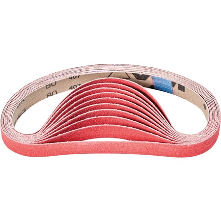 Pferd Coated Belt, Co-Cool, 3/4"x20-1/2", 40 Grit, 3/4" W, 20-1/2" L, Coated, Ceramic Oxide, 40 Grit 49567