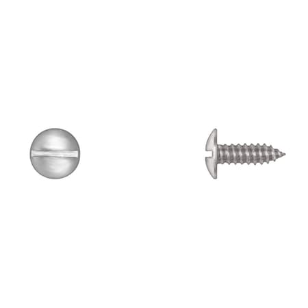 Disco Zinc License Plate Screws 14X3/4" Slott2ed Truss Head PK50 477PK50