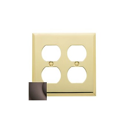 Baldwin 4771.112.CD Venetian Bronze 4.5? x 4.5? Double Duplex Plate