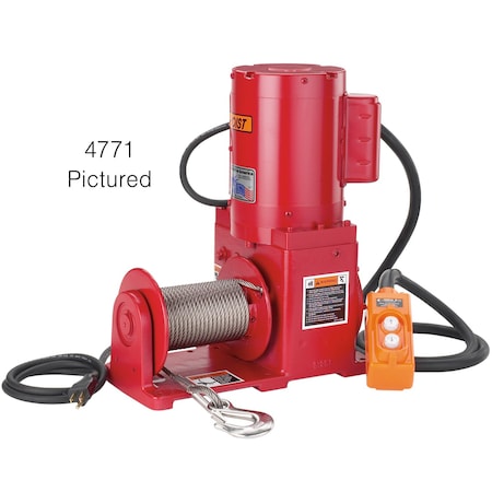 Thern Winch, 2000Lb, 1.5HP, 230/230 4771AC-1PH2