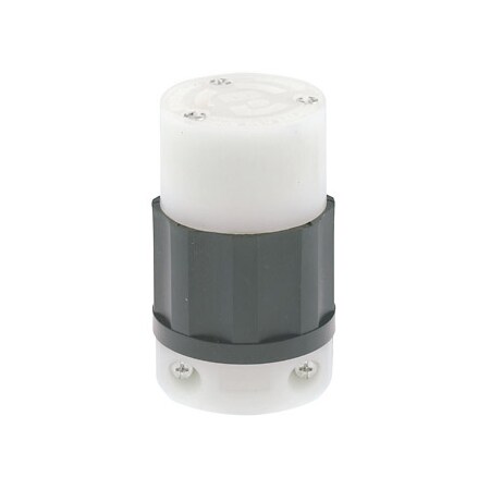 Leviton 15A Locking Connector 2P 3W 277VAC L7-15R BK/WT 4779-CJ
