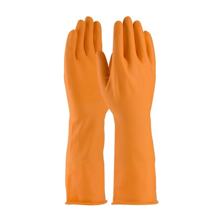 Pip Chemical Resistant Gloves, Natural Rubber Latex, 15 in L, XL, 12 PK 47-L210T/XL