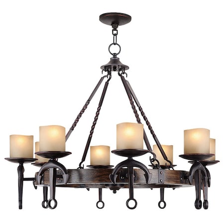 Livex Lighting Cape May 8 Light Olde Bronze Chandelier 4868-67