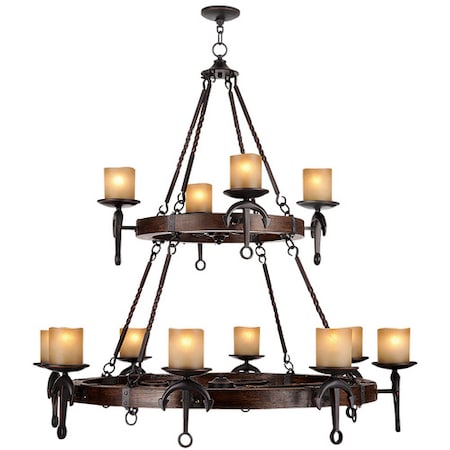 Livex Lighting Cape May 12 Light Olde Bronze Chandelier 4869-67